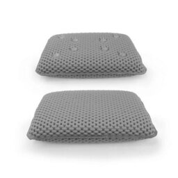 Bathtub Pillow Premium Waterproof Bath Headrest Cushion With 8 Strong Suction Cups Soft Spa Pillow For Neck Support Grey - thumbnail 3