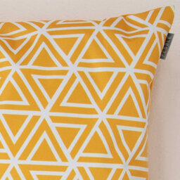icon Indoor And Outdoor Geometric Pattern Waterproof Filled Cushion Yellow 4X - thumbnail 5