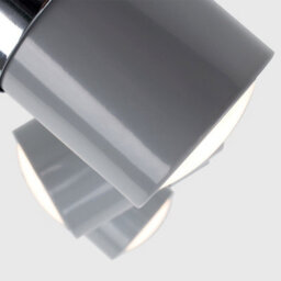 Valuelights Rosie 3 Way Adjustable Gloss Grey And Silver Chrome Straight Bar Ceiling Spotlight Fitting - thumbnail 6