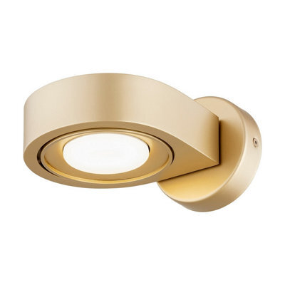 Luminosa Lighting Luminosa Lotus Adjustable Up & Down Wall Lamp Gold Gx53 - image 1