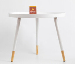 Aspect Furniture Olga Round Manufacturer Wood Side/end/lamp/coffee Table-White - thumbnail 3