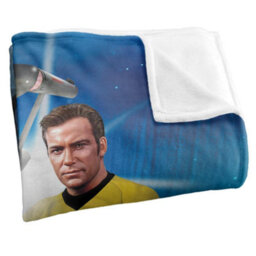 Star Trek Captains Chair Silky Supersoft Blanket Blue/multicoloured (One Size) - thumbnail 3