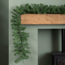 Samuel Alexander 2.7M (9Ft) Plain Green Imperial Pine Christmas Garland - thumbnail 5