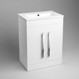 iBathUK Avon 2 Door Floorstanding Vanity Unit With Basin - 615mm X 815mm - 1 Tap Hole - thumbnail 8