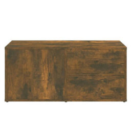 Berkfield Tv Cabinet Smoked Oak 80X34X36 Cm Engineered Wood - thumbnail 7