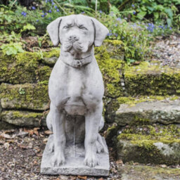 Large Life-Size Hunting Dog Stone Garden Ornament