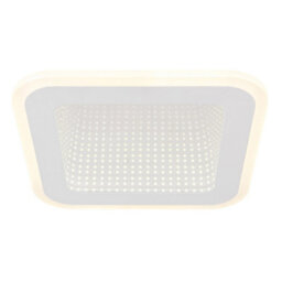 Luminosa Lighting Luminosa Lamela Square Integrated Led Semi Flush Ceiling Light White Matt Led 4000K - thumbnail 3