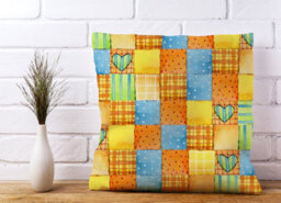 Warren Reed Designer Baby Watercolour Blanket Pattern Cushions 45Cm X 45Cm - thumbnail 2