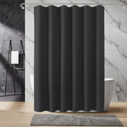 INHOUSOLU HOME DÉCOR Inhousolu Home Decor Luxurious Waffle Weave Shower Curtain 230 Gsm Heavy Duty Water Repellent Machine Washable - thumbnail 7