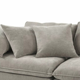 Xample Aiden And Ivy Sereen 6 Piece Modular Sofa Beige Fabric Feather Cushion Corner Sofa Set Ottoman Pillows Large Seating - thumbnail 6