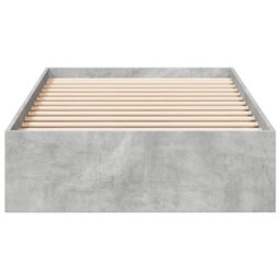 Berkfield Bed Frame With Drawers Without Mattress Concrete Grey 90X190 Cm Single - thumbnail 4