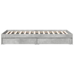 Berkfield Bed Frame With Drawers Without Mattress Concrete Grey 90X190 Cm Single - thumbnail 5