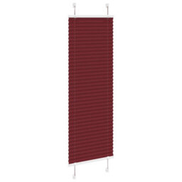 Berkfield Pleated Blind Bordeaux Red 40X100 Cm Fabric Width 39.4 Cm Polyester - thumbnail 3