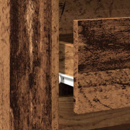 Berkfield Elegant Bedside Cabinet Old Wood 40X35X62.5 Cm Engineered Wood - thumbnail 9