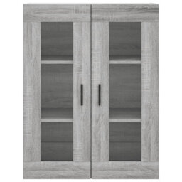 Berkfield Highboard Grey Sonoma 69.5X34X180 Cm Engineered Wood - thumbnail 6