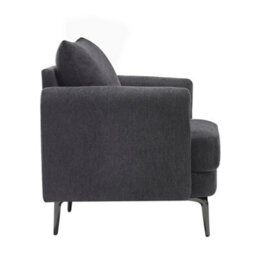 More4Homes Sofia 1+2+3 Seater Fabric Sofa Set Charcoal - thumbnail 3