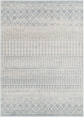 Livabliss Elaziz-Vintage Cream Blue Beige Traditional Boho Living Dining Bedroom Rug 160 X 230 Cm Easy Care, Non Shedding - image 1