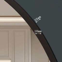 Jōbū Jobu Home - Akiko - Black Metal Arched Mirror - 95Cm X 120Cm - thumbnail 5