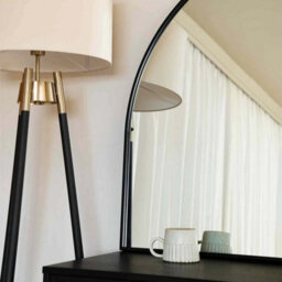 Jōbū Jobu Home - Akiko - Black Metal Arched Mirror - 95Cm X 120Cm - thumbnail 4