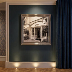 Home Luxe Interiors Dior Fashion Silver Step Frame 70X70Cm Luxury Wall Art Home Decor Room - thumbnail 2