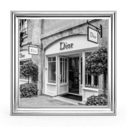 Home Luxe Interiors Dior Fashion Silver Step Frame 70X70Cm Luxury Wall Art Home Decor Room - thumbnail 3