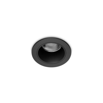 Luminosa Lighting Luminosa Quark 4.9Cm Led Recessed Downlight Black 3000K