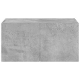 Berkfield Tv Wall Cabinet With Led Lights Concrete Grey 60X35X31 Cm - thumbnail 9