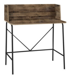 Nordlys Metal And Brown Wood Top Desk Industrial Style Bedroom - thumbnail 1