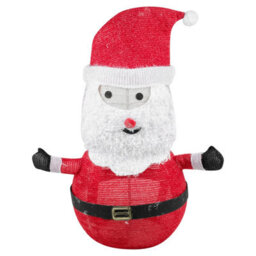 Urbn-Living Urbnliving 68Cm Collapsible Led Light Up Christmas Decoration With Timer Foldable Festive Holiday Display - Santa - thumbnail 8