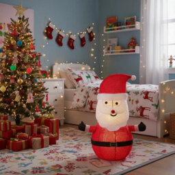 Urbn-Living Urbnliving 68Cm Collapsible Led Light Up Christmas Decoration With Timer Foldable Festive Holiday Display - Santa - thumbnail 3