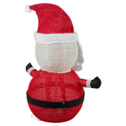 Urbn-Living Urbnliving 68Cm Collapsible Led Light Up Christmas Decoration With Timer Foldable Festive Holiday Display - Santa - thumbnail 2