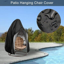 Egg-Shaped Hanging Chair Cover With Zipper, 115 X 190 Cm (Height), 1 Piece Waterproof (Hanging Not Included) - thumbnail 8