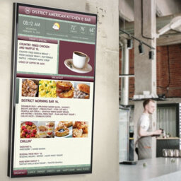 Kenable Fixed Vertical Tv Display Bracket Anti-Tamper Shop Menu For Screens 37 To 75 Inch - thumbnail 2
