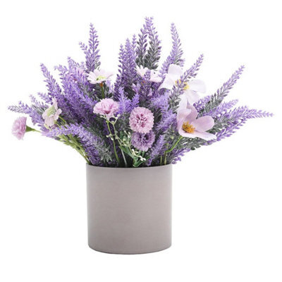 Artificial Lavender Hand Flower Flower Pot Artificial Flower Pot Flower - image 1