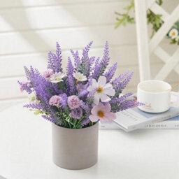 Artificial Lavender Hand Flower Flower Pot Artificial Flower Pot Flower - thumbnail 5