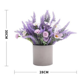 Artificial Lavender Hand Flower Flower Pot Artificial Flower Pot Flower - thumbnail 2
