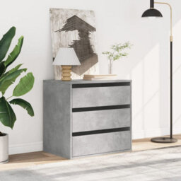 Berkfield Corner Chest Of Drawers Concrete Grey 60X41X58 Cm Engineered Wood - thumbnail 3