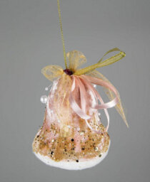 Shatchi Bell Pink 8X10Cm - Christmas Hanging Decoration - thumbnail 3
