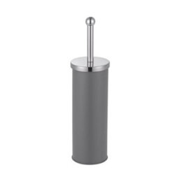 Innoteck Essentials Bathroom Toilet Brush And Holder With Matt Finish And Stainless Steel Handle - Grey. - thumbnail 1