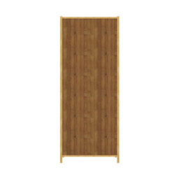 Living And Home 3-Tier Narrow Bookcase Storage Cabinet With Acrylic Door - thumbnail 4
