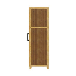 Living And Home 3-Tier Narrow Bookcase Storage Cabinet With Acrylic Door - thumbnail 3