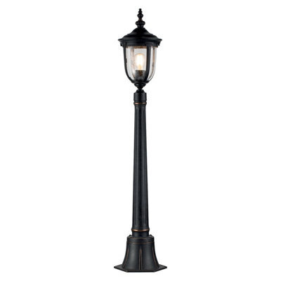 Luminosa Lighting Elstead Cleveland Outdoor Bollard Weathered Bronze, Ip44
