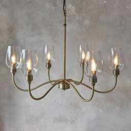 Luxia Beaulieu 6 Arm Chandelier Antique Brass - thumbnail 3