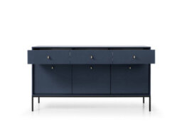 Arte Elegant Mono Large Sideboard Cabinet H830mm W1540mm D390mm In Navy - Sophisticated Storage For Modern Living - thumbnail 2