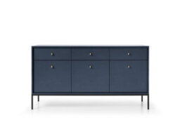 Arte Elegant Mono Large Sideboard Cabinet H830mm W1540mm D390mm In Navy - Sophisticated Storage For Modern Living
