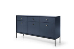 Arte Elegant Mono Large Sideboard Cabinet H830mm W1540mm D390mm In Navy - Sophisticated Storage For Modern Living - thumbnail 4