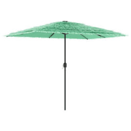 Berkfield Garden Parasol With Steel Pole Green 300X200X250 Cm - thumbnail 2