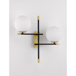 Luminosa Lighting Luminosa Git Globe Wall Lights Opal, Gold, Matt Black Led G9 2X5W - thumbnail 3