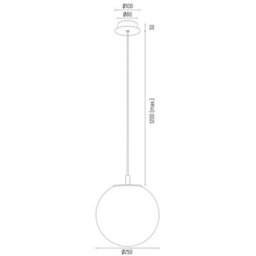 Luminosa Lighting Luminosa Almiros 25Cm Globe Pendant Ceiling Light White-Brown (Marble Colour), Brushed Brass, Gold Wire - thumbnail 6