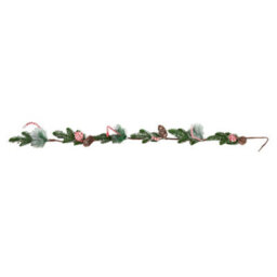 Samuel Alexander 1.3M Candy Swirls Christmas Garland With Frosted Pinecones And Candy Canes - thumbnail 8